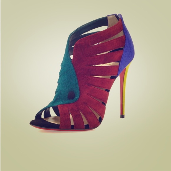 **SOLD** Louboutin Caged Heels 👠 / Booties - Picture 2 of 8